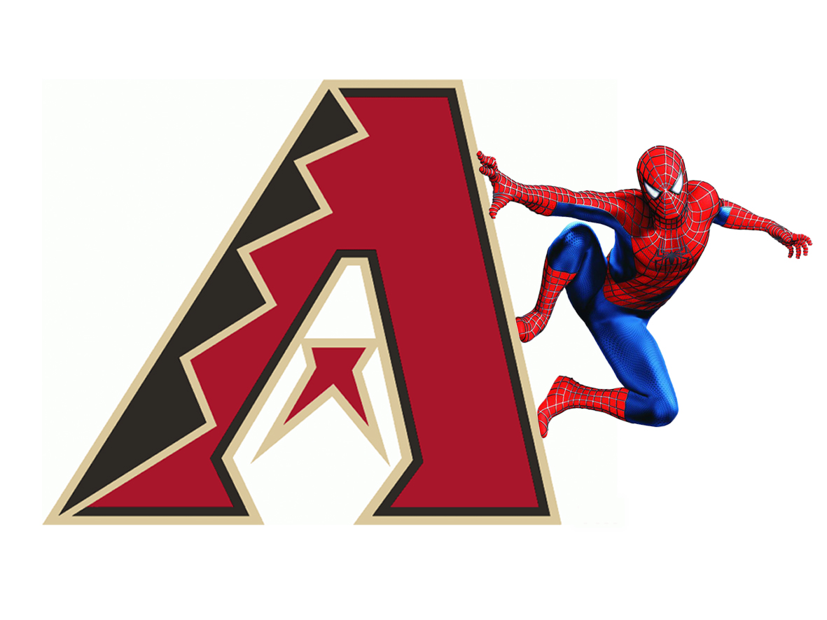 Arizona Diamondbacks Spider Man Logo vinyl decal